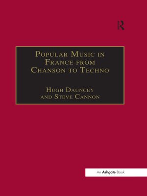 cover image of Popular Music in France from Chanson to Techno